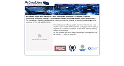 Desktop Screenshot of mccruddens.com