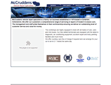 Tablet Screenshot of mccruddens.com